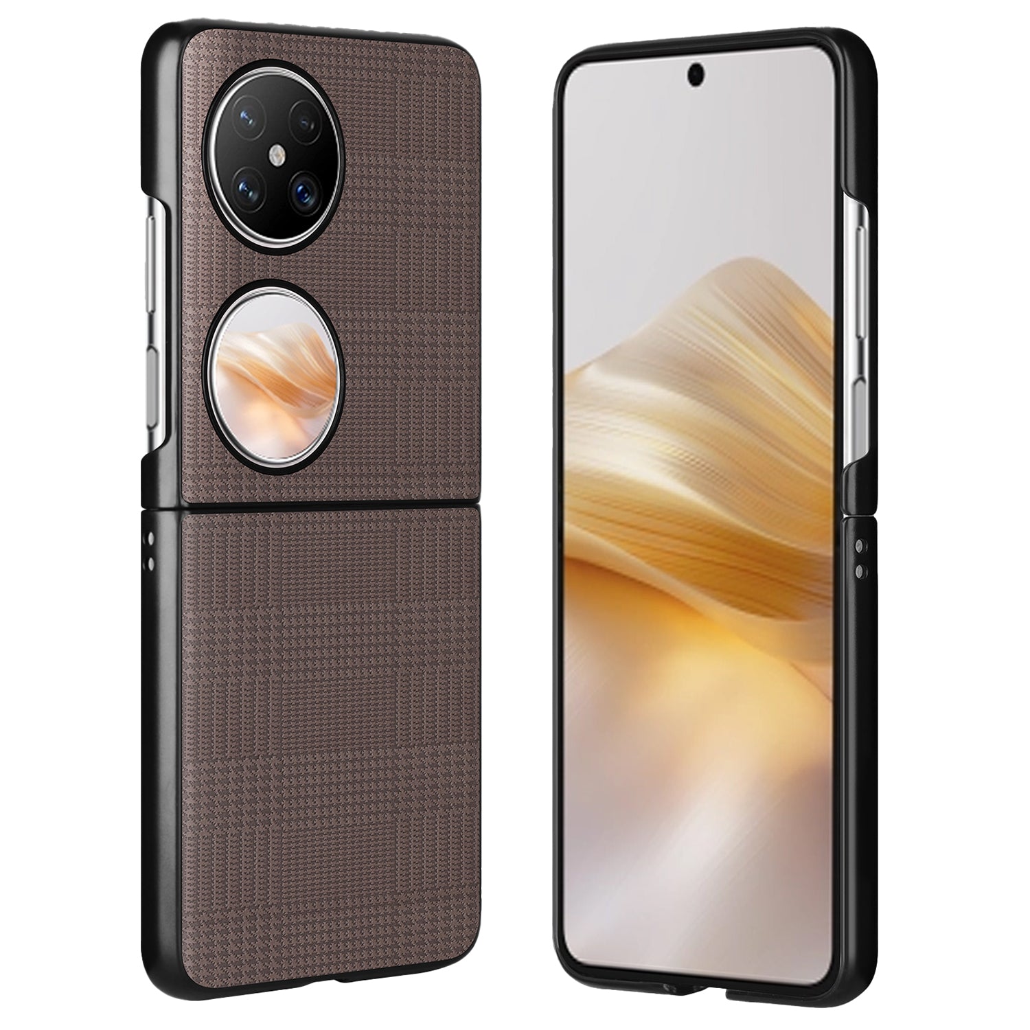 VILI TH Series for Huawei Pocket 2 Case PU Leather Coated PC+TPU Protective Phone Cover VILI TH Series for Huawei Pocket 2 Case PU Leather Coated PC+TPU Protective Phone Cover